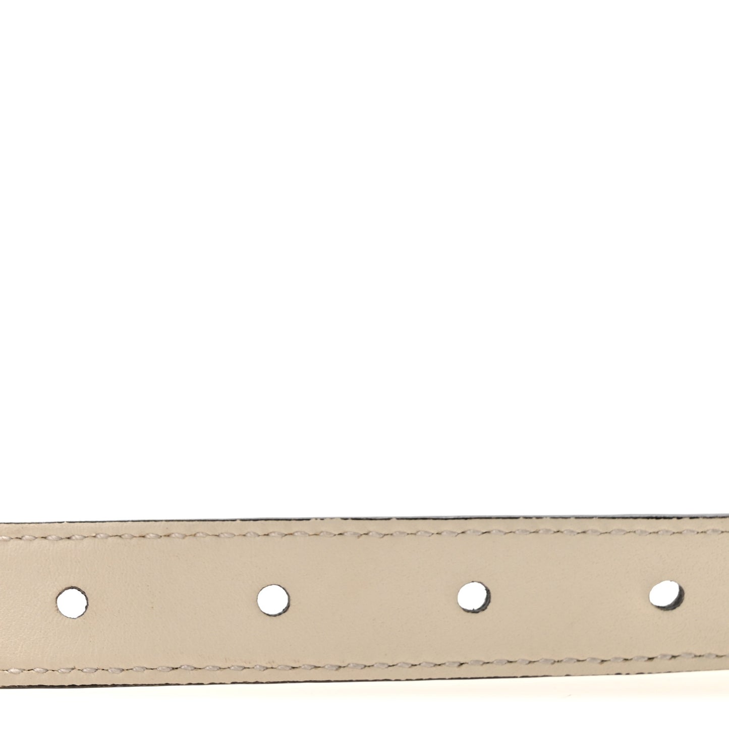 Calfskin Double G 20mm Belt 75 30 Mystic White