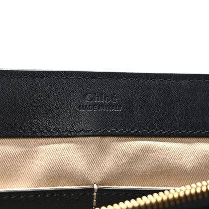 Chloe Smooth Calfskin Little Horses Embroidered Medium Faye Day Shoulder Bag Full Blue 6 of 9