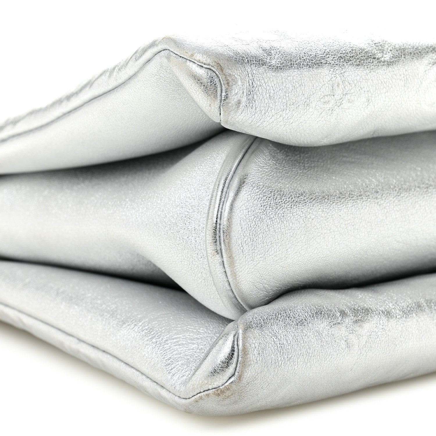 Louis Vuitton Metallic Lambskin Embossed Monogram Coussin PM Silver 10 of 13