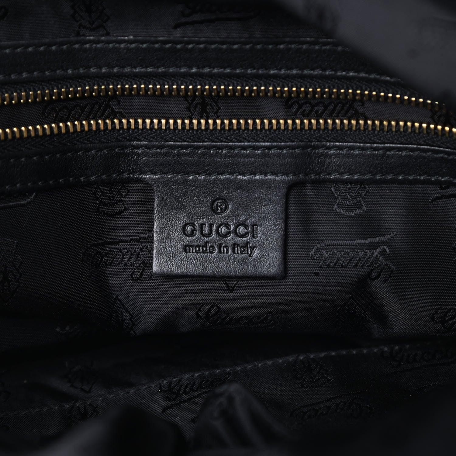 Gucci Calfskin Pop Bamboo Top Handle Tote Black 6 of 12