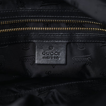 Gucci Calfskin Pop Bamboo Top Handle Tote Black 6 of 12