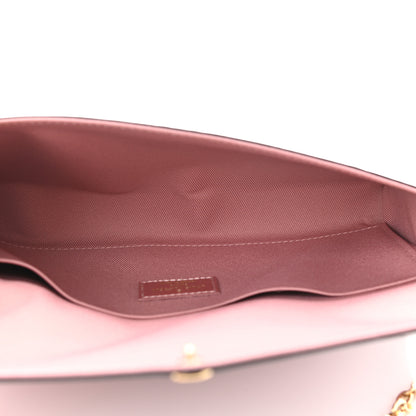 Louis Vuitton Vernis Pochette Felicie Chain Wallet Metallic Pale Pink 7 of 10