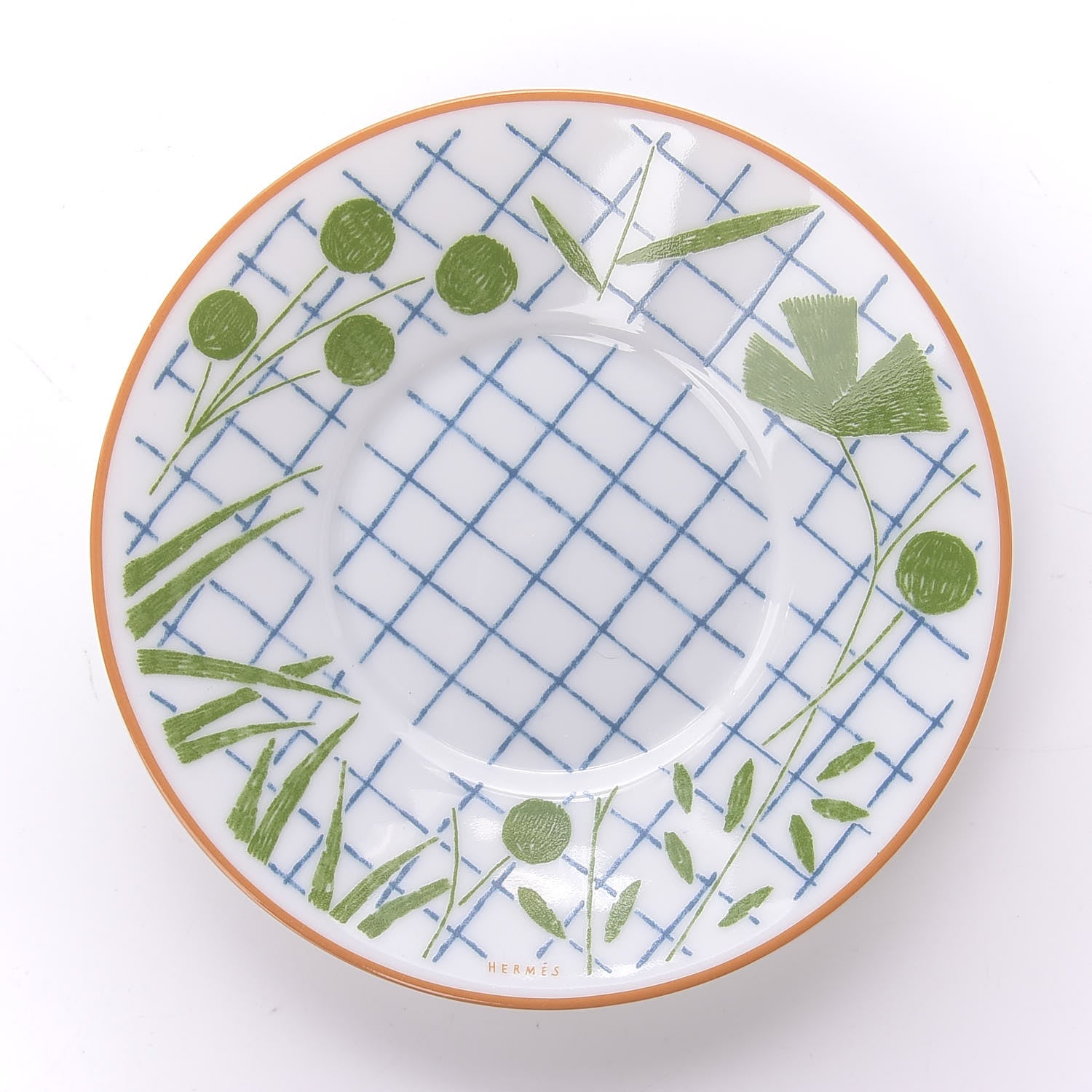 Hermes Porcelain A Walk In The Garden Tea Cup And Saucer Set Of 2 6 of 9