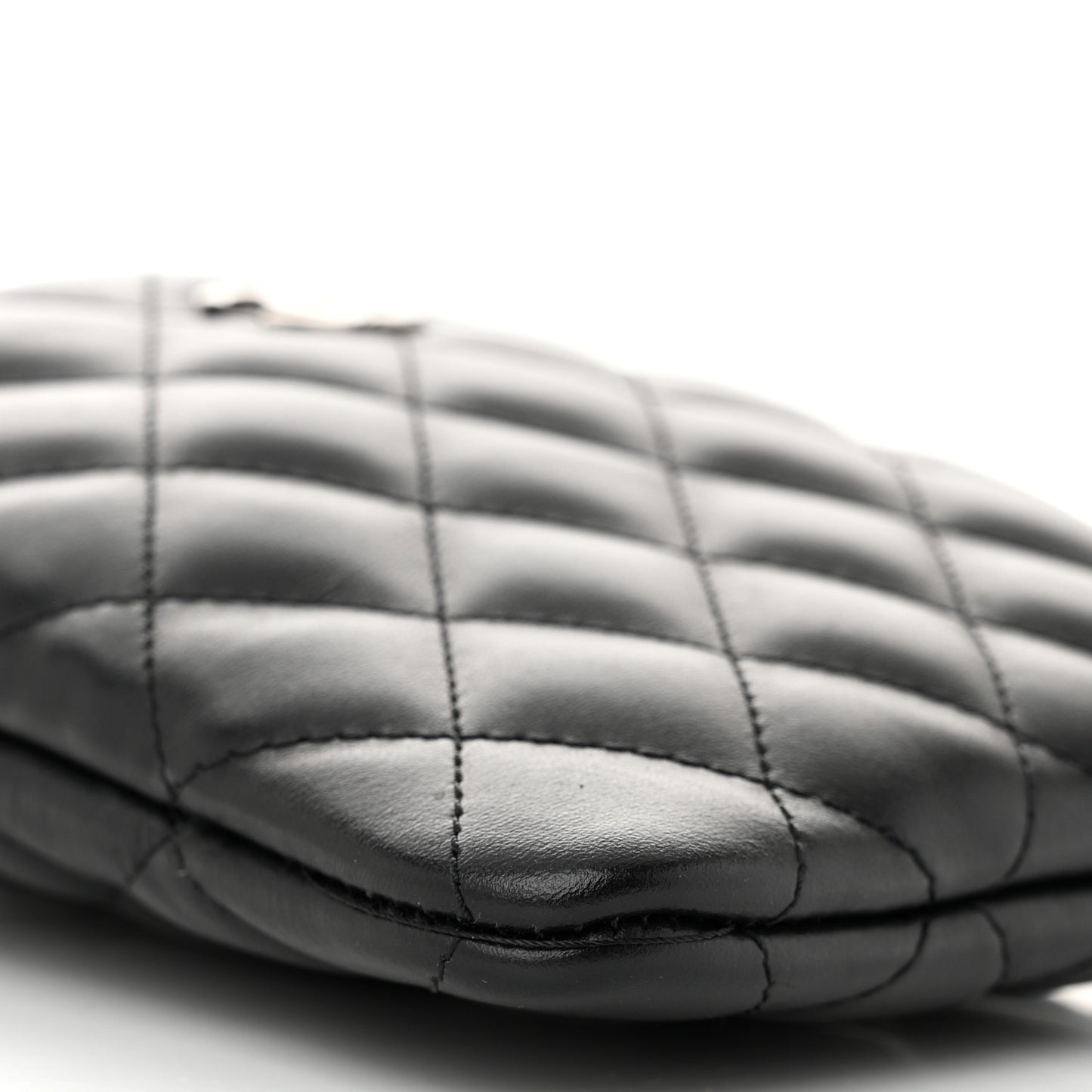 Lambskin Quilted Crossbody Bag Black