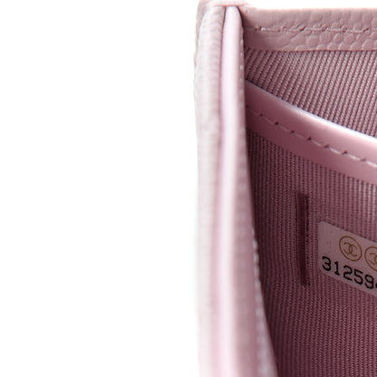 Chanel Caviar Quilted Large Gusset Flap Wallet Light Pink 7 of 8