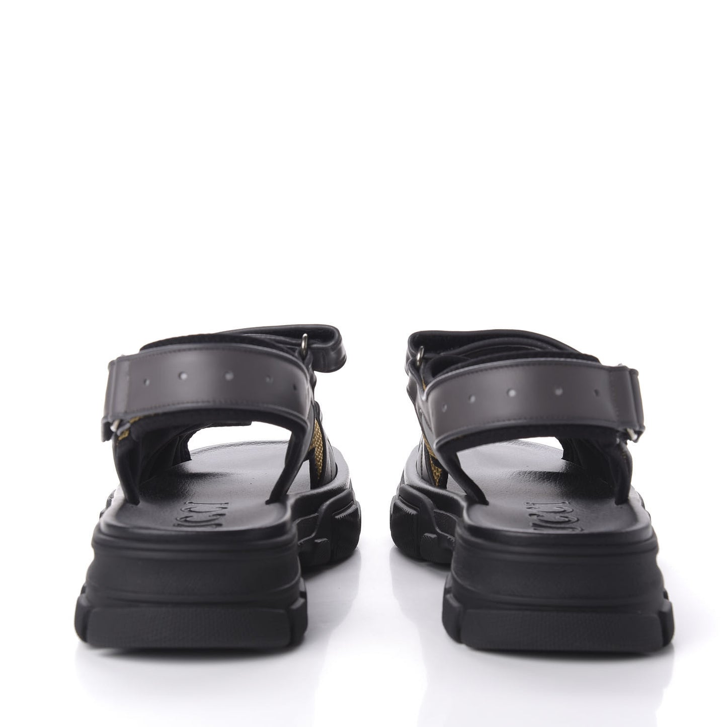 X SEGA Nappa Mesh Mens Aguru Sandals 10 Loess Black