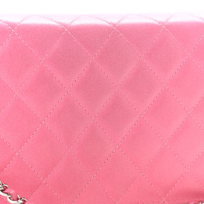 Chanel Faded Lambskin Quilted Zephyr Wallet on Chain WOC Dark Pink 12 of 14
