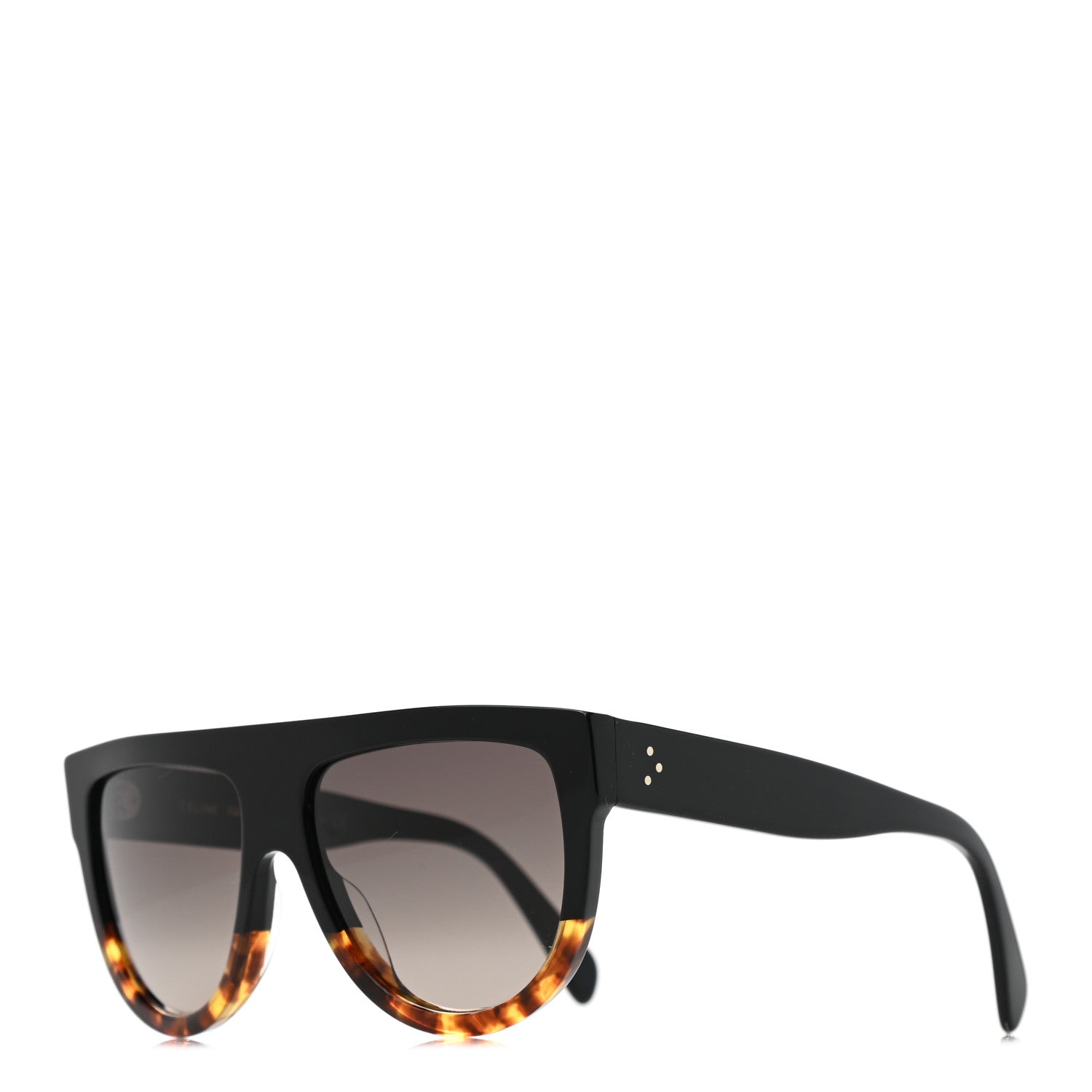 Celine Shadow Sunglasses CL 4001IN Black Havana 1 of 8