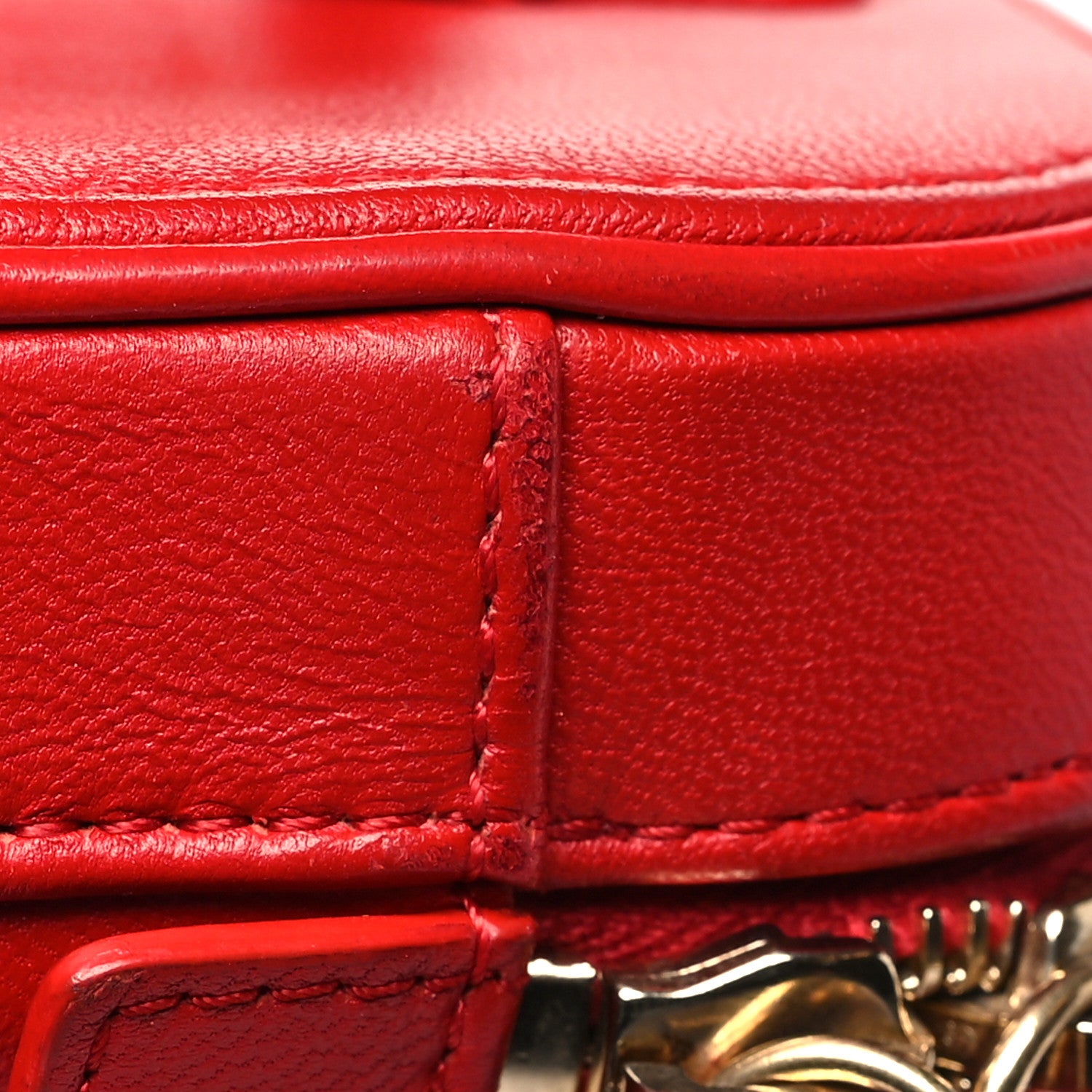 Chanel Lambskin Timeless Vanity Cosmetic Case Red 13 of 13