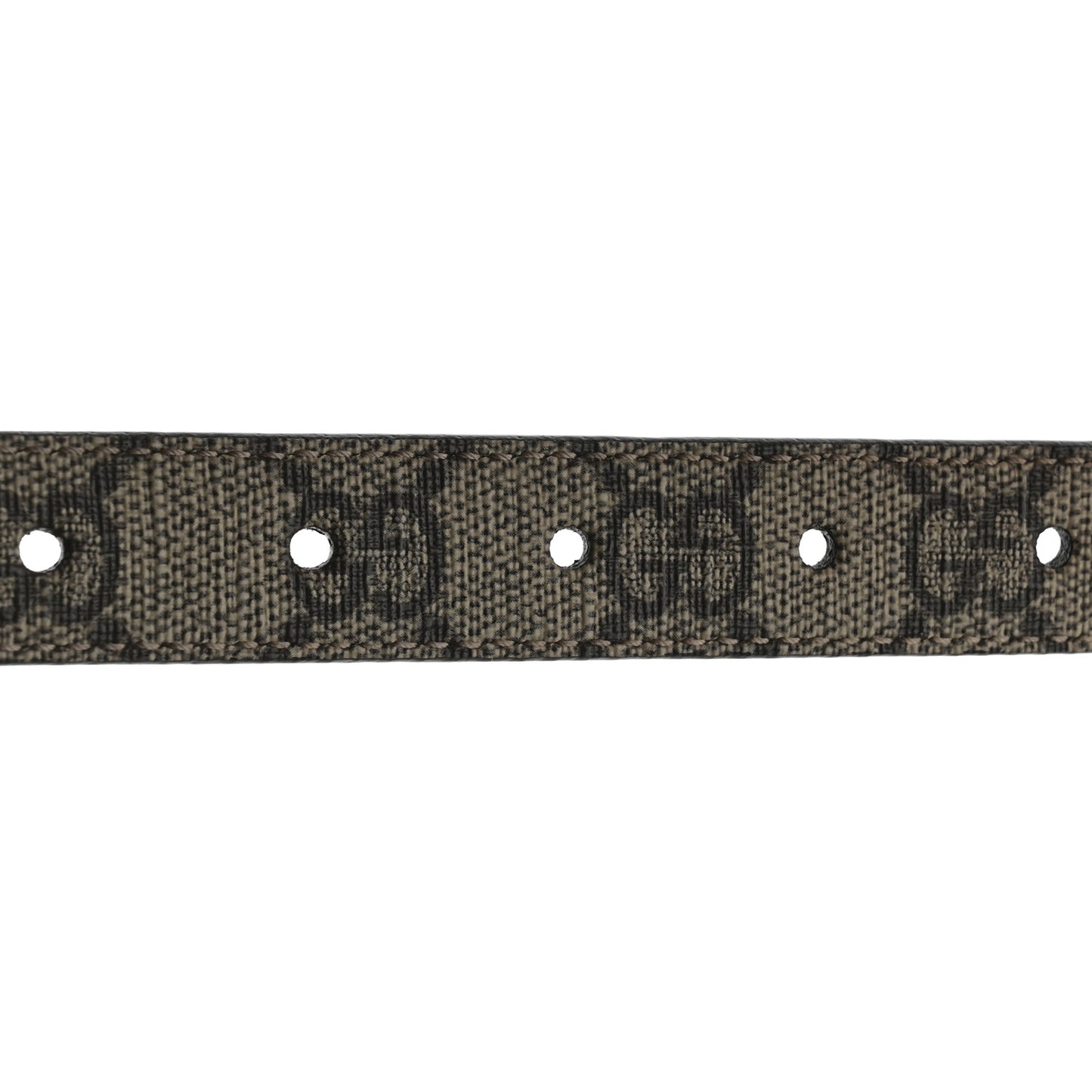 GG Supreme Monogram Plutone Calfskin Double G Reversible 30mm Belt 85 34 Beige Ebony Black
