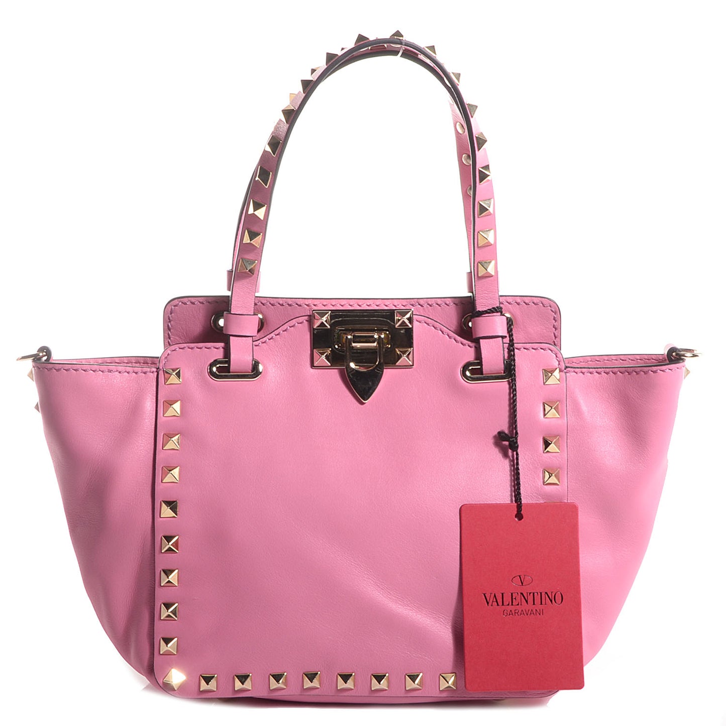 Vitello Mini Rockstud Tote Ninphea
