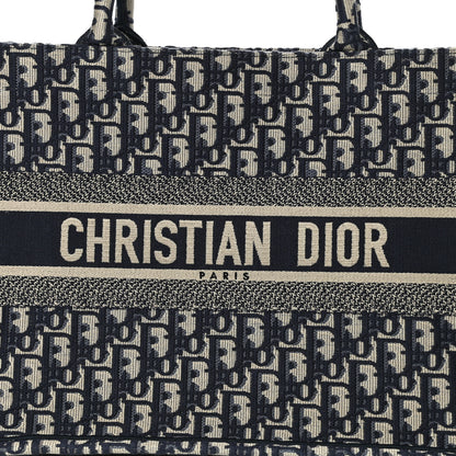 Christian Dior Oblique Medium Book Tote Blue Multicolor 8 of 11
