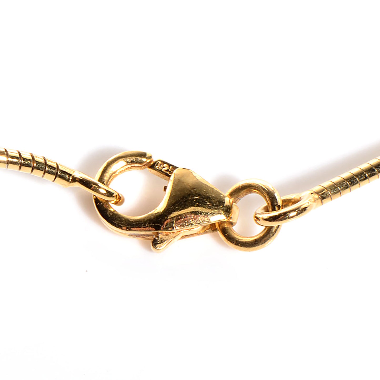 Enamel Cage d'H Necklace Gold White