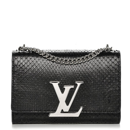 Louis Vuitton Python Louise Chain MM Black 1 of 8