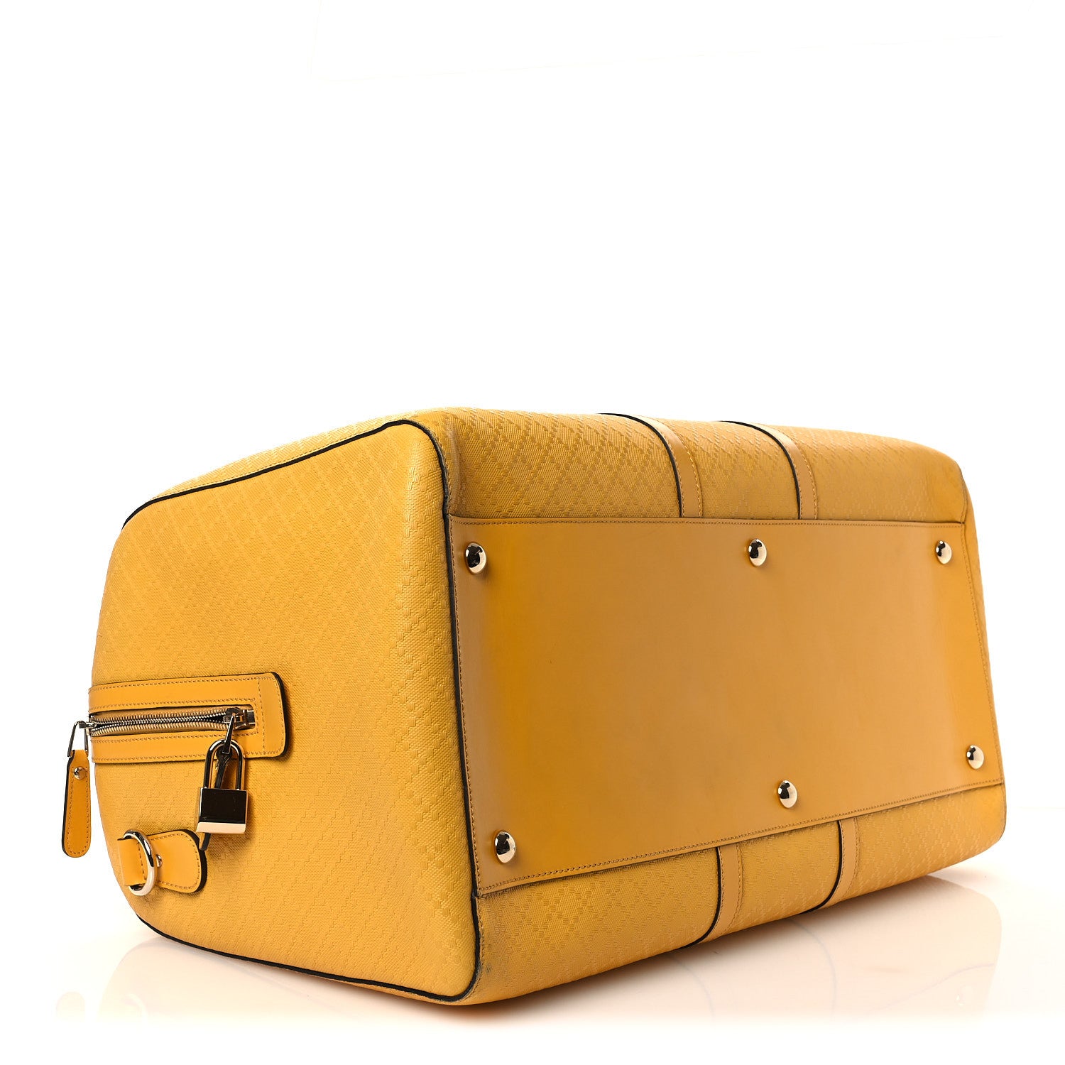 Gucci GG Diamante Large Carry On Duffle Yellow 4 of 15