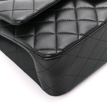 Chanel Lambskin Quilted Medium Double Flap Black 10 of 12