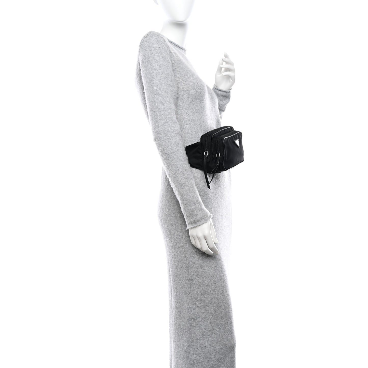 Tessuto Nylon Belt Bag Black