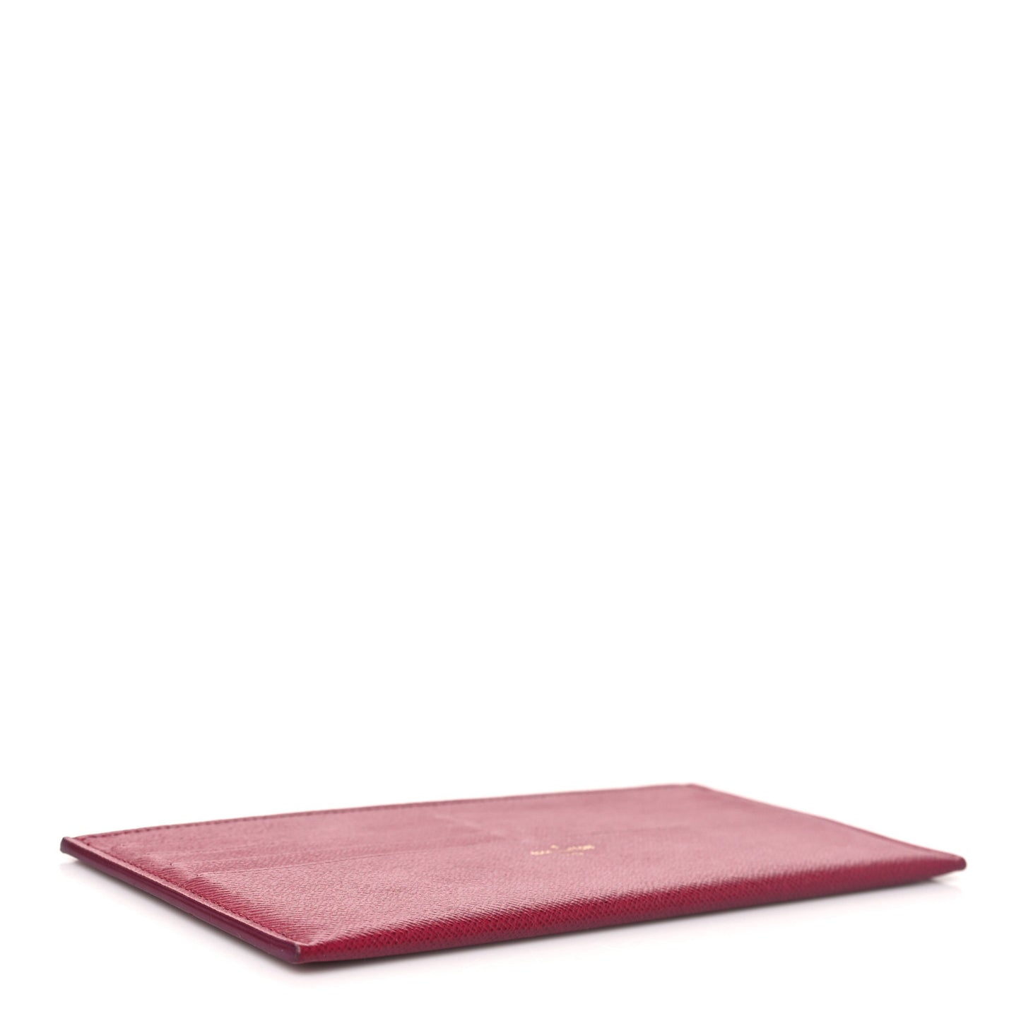 Calfskin Felicie Card Holder Insert Fuchsia