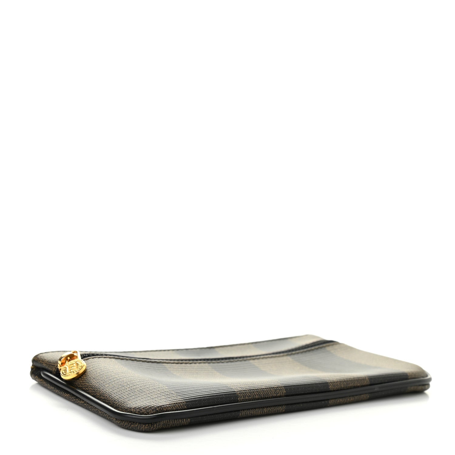 Fendi Pequin Zip Clutch Tobacco 4 of 10