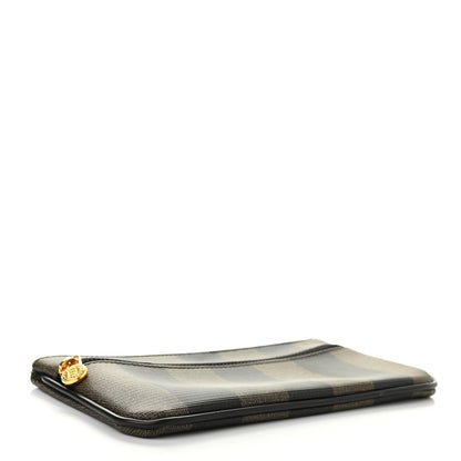 Fendi Pequin Zip Clutch Tobacco 4 of 10