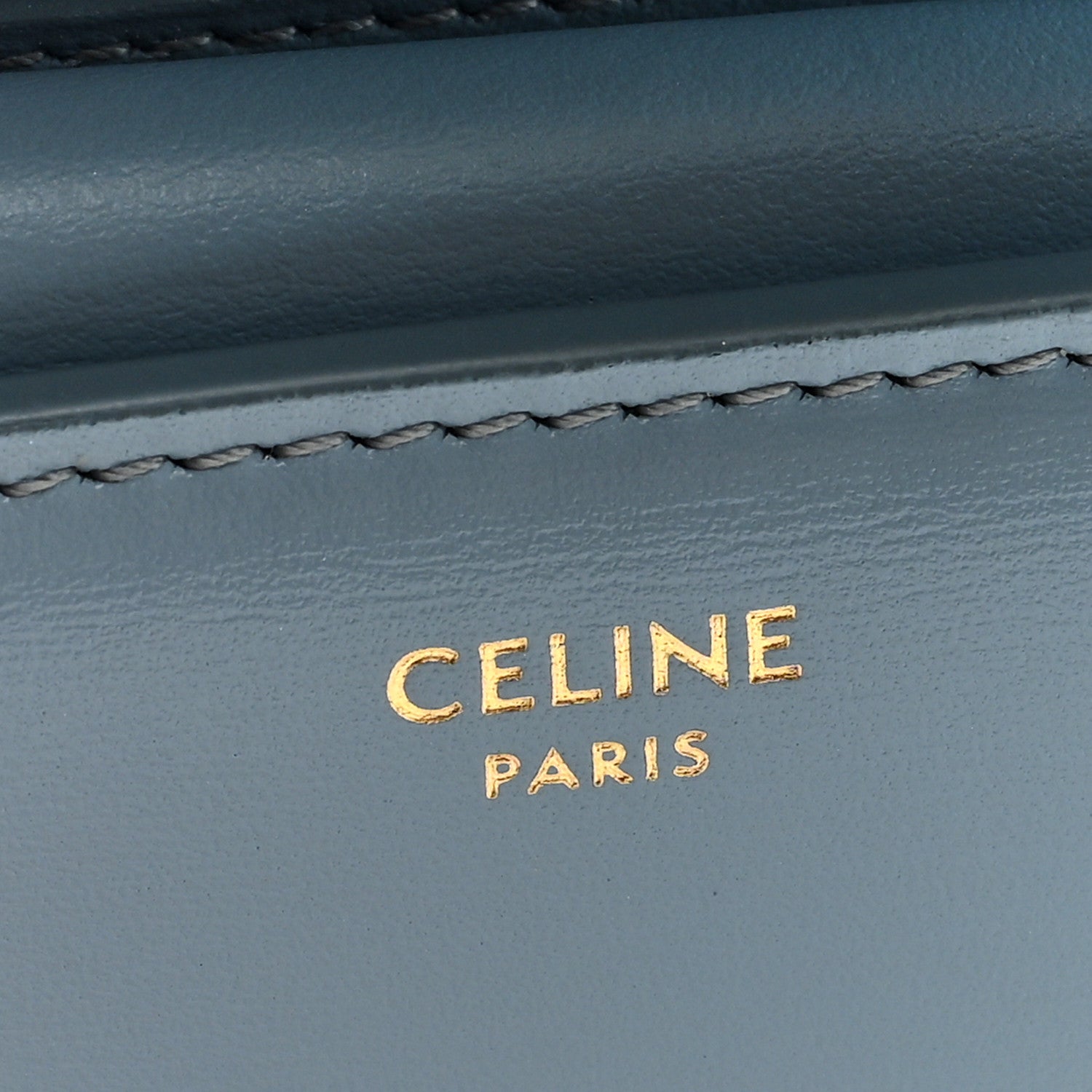 Celine Shiny Calfskin Small Triomphe Wallet California Blue 6 of 6