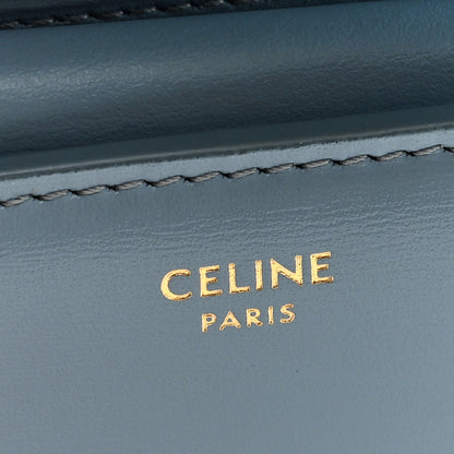 Celine Shiny Calfskin Small Triomphe Wallet California Blue 6 of 6