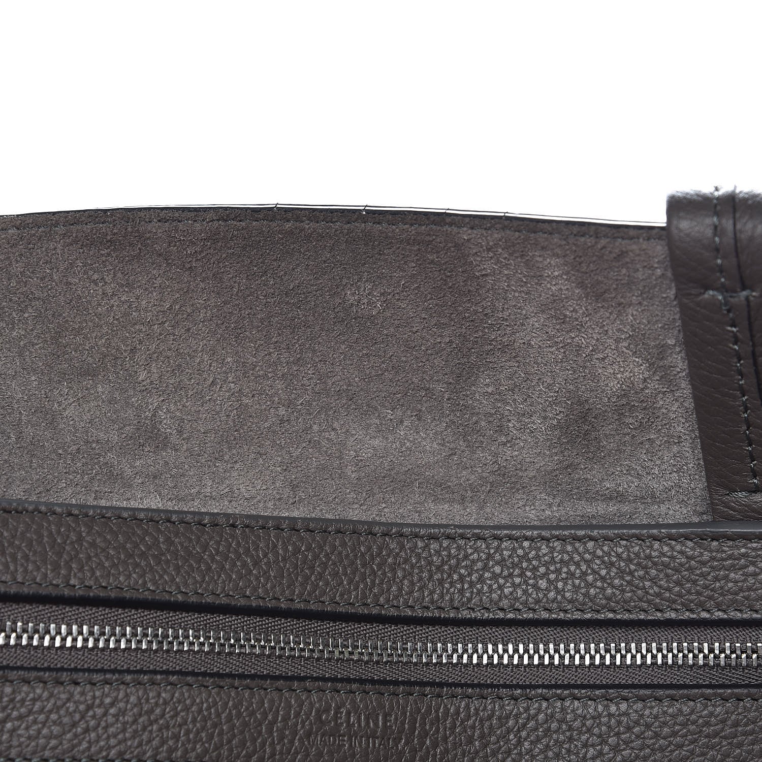 Celine Soft Grained Calfskin Small Belt Cabas Phantom Taupe 8 of 13