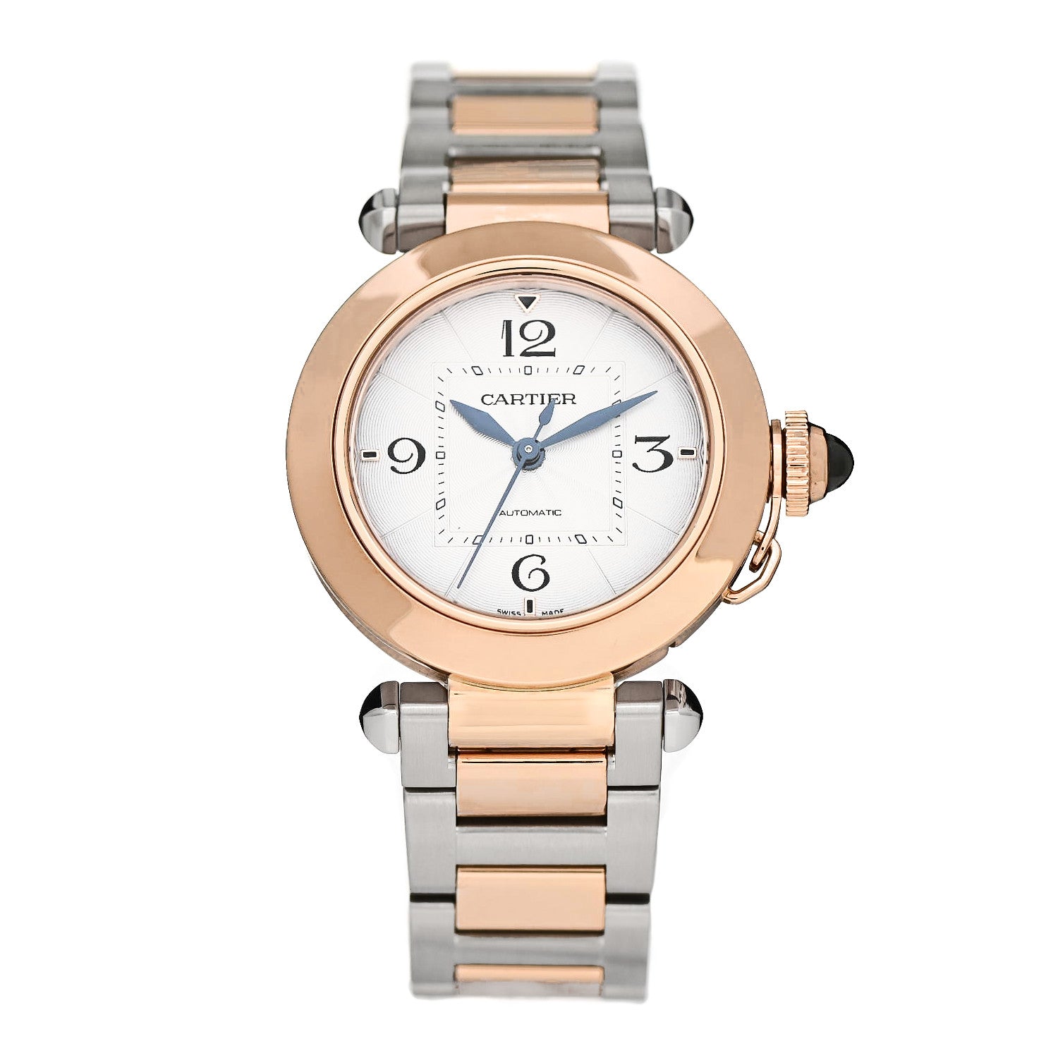 Cartier Stainless Steel 18K PInk Gold 35mm Pasha C Automatic Watch 1 of 6