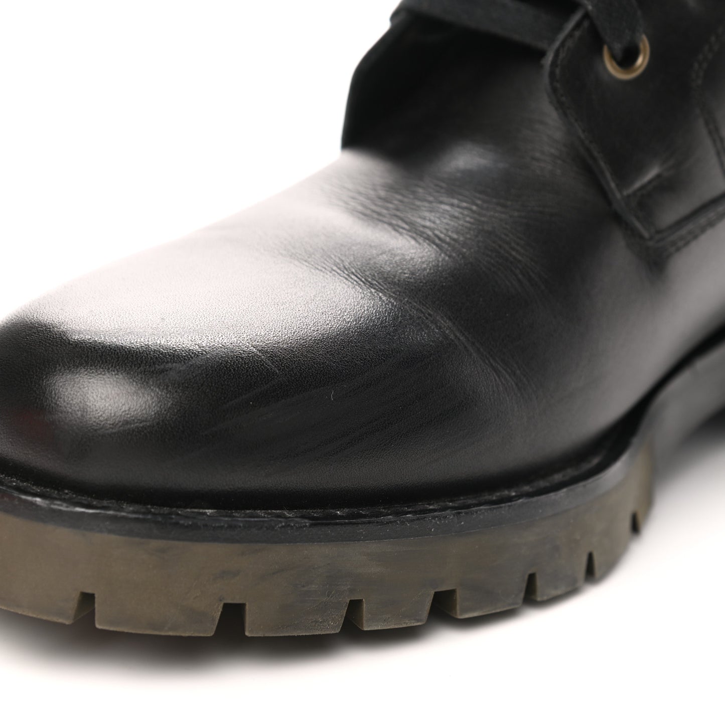 Calfskin Defense Ankle Boots 40 Black