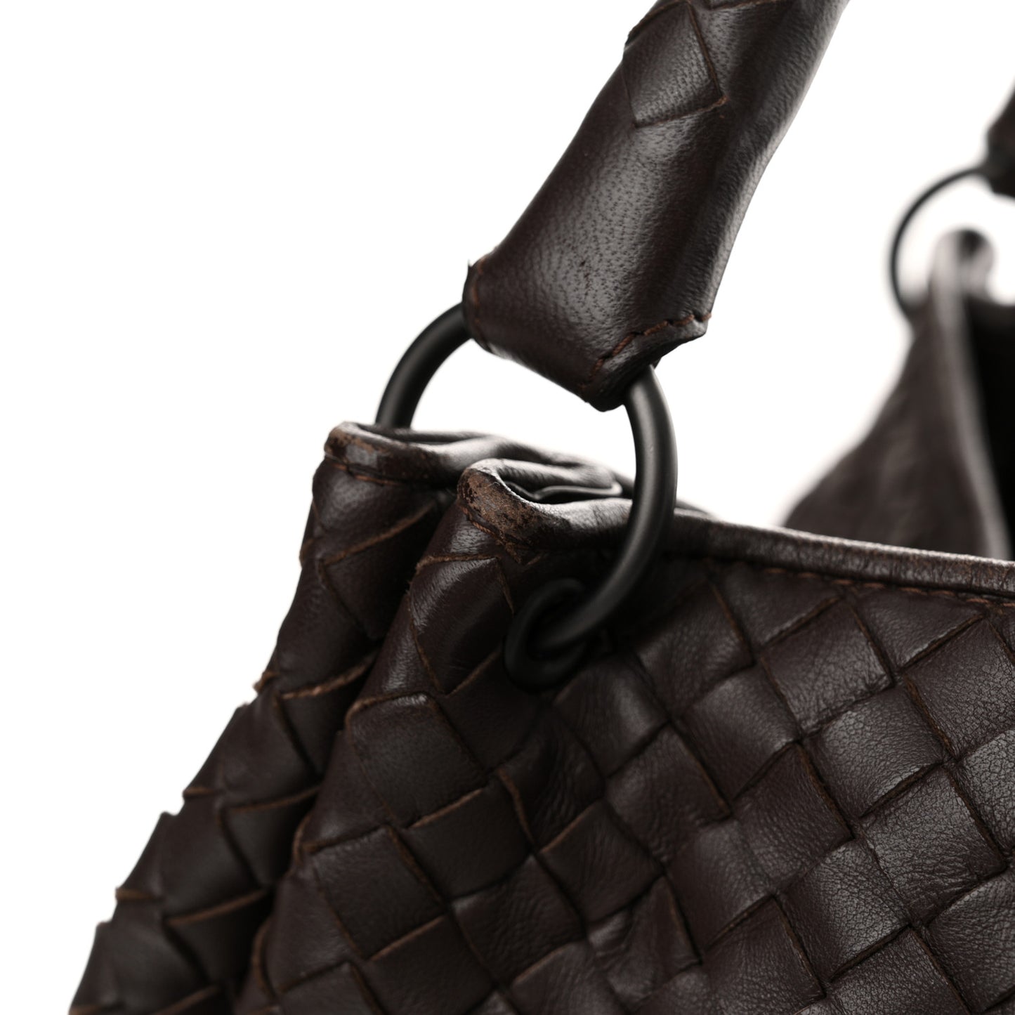 Nappa Intrecciato Parachute Bag Ebano