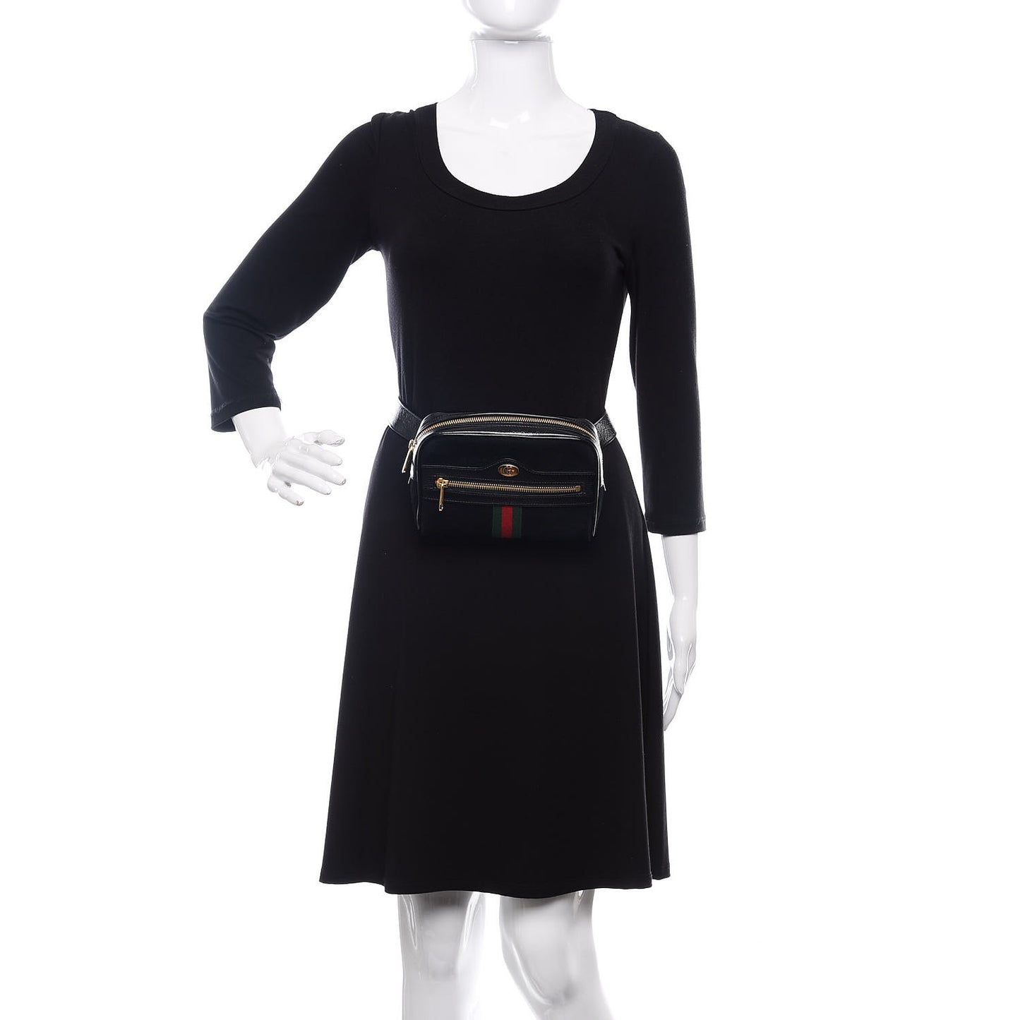 Suede Small Ophidia Belt Bag 95 38 Black