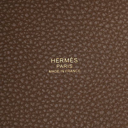 Hermes Taurillon Clemence Picotin Lock 18 PM Etoupe 6 of 11