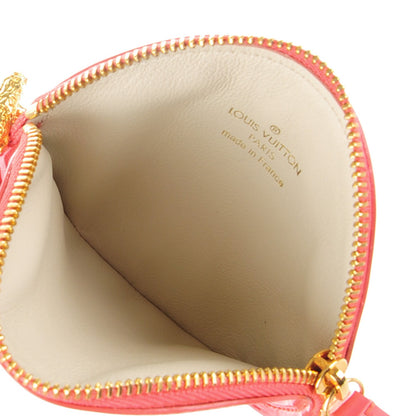 Louis Vuitton Vernis Trunks and Bags Porte-Monnaie Round Coin Purse Coral 3 of 5