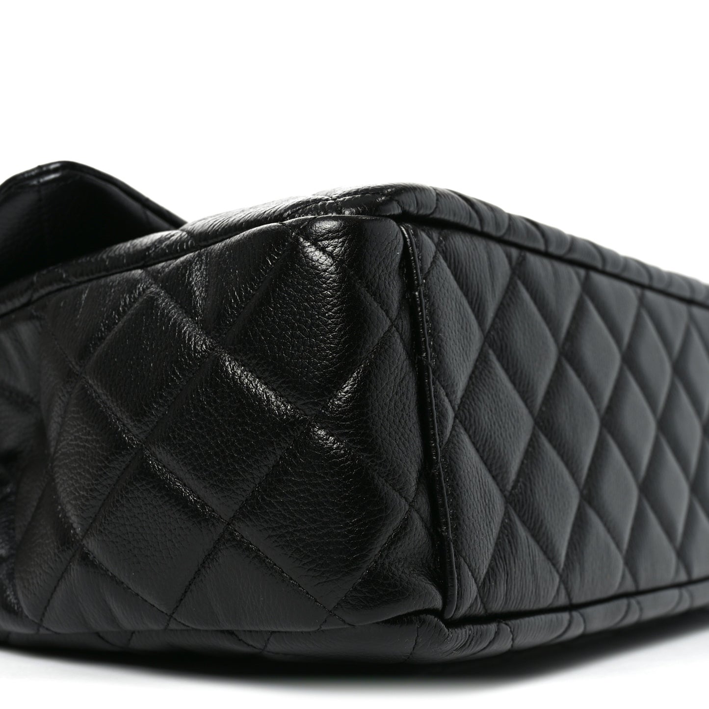 Caviar Quilted Small XXL Travel Flap Bag Black