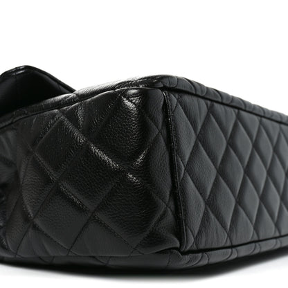 Chanel Caviar Quilted Small XXL Travel Flap Bag Black 9 of 10