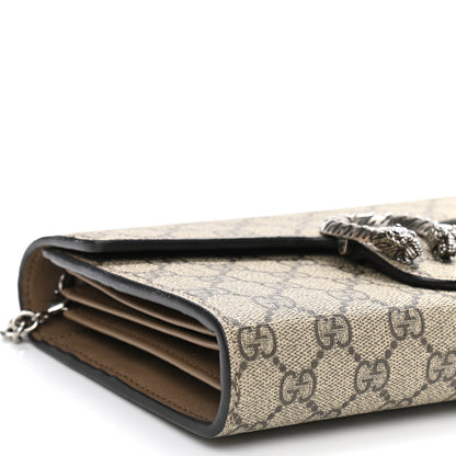 Gucci GG Supreme Monogram Mini Dionysus Chain Wallet Beige Taupe 9 of 11