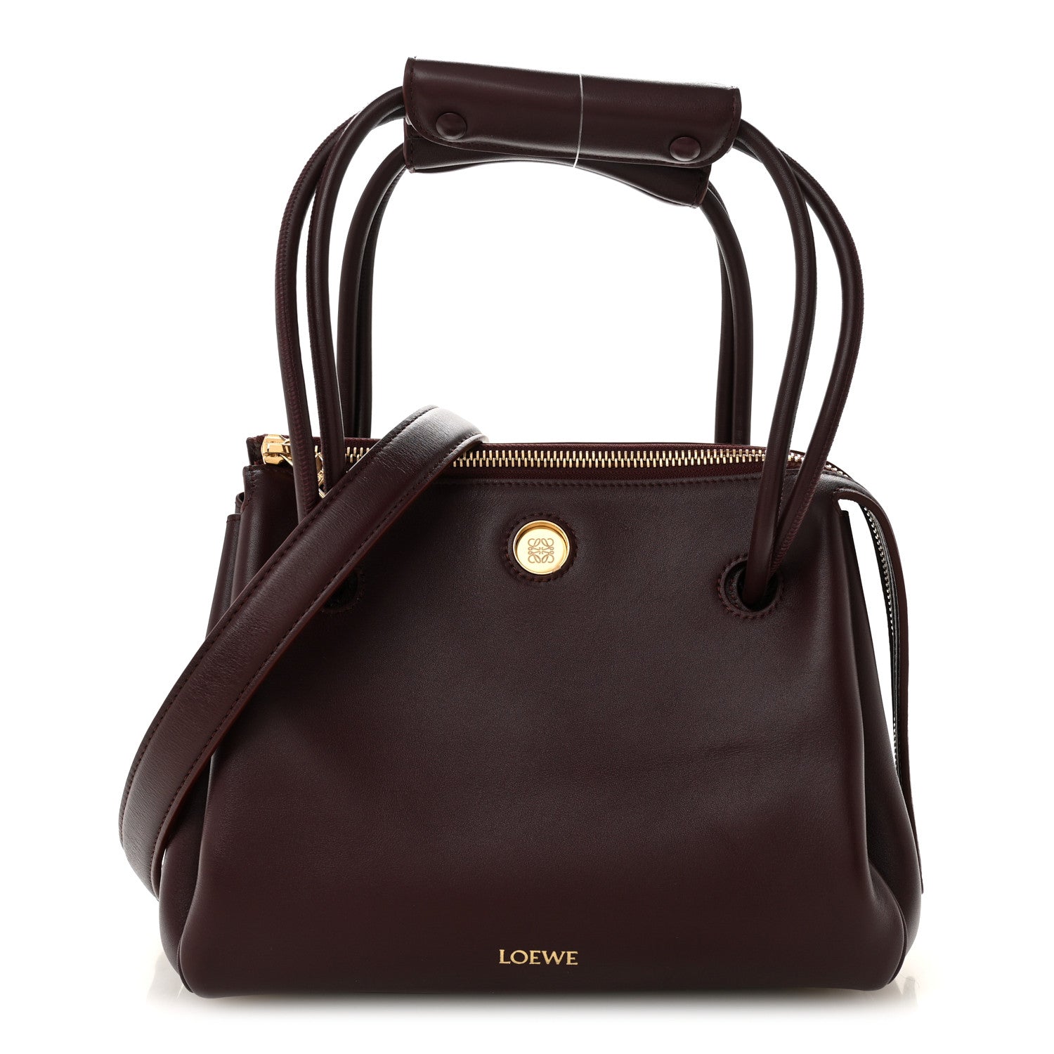 Loewe Supple Calfskin Small Madrid Bag Dark Burgundy 1 of 9