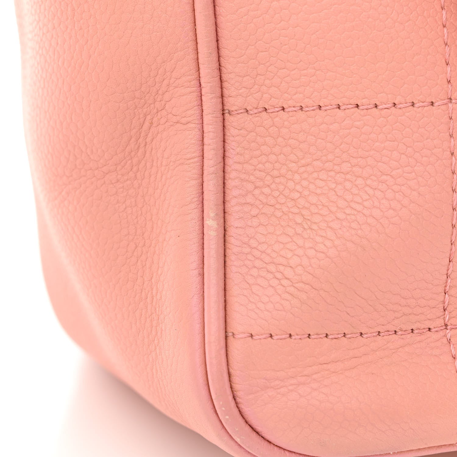 Chanel Caviar Square Stitched Tote Pink 15 of 15