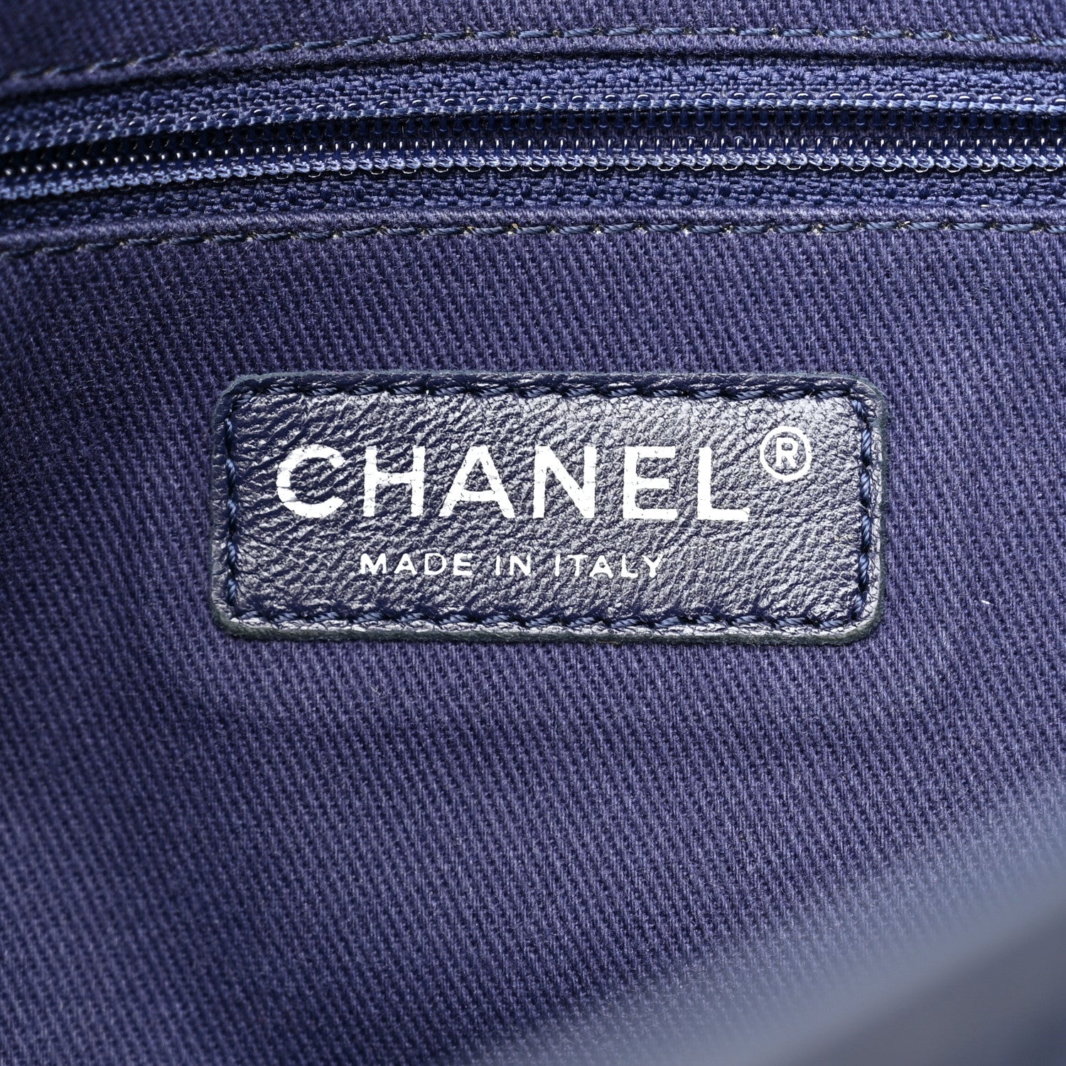 Chanel Perforated Calfskin Large Up In The Air Flap Dark Blue 7 of 15