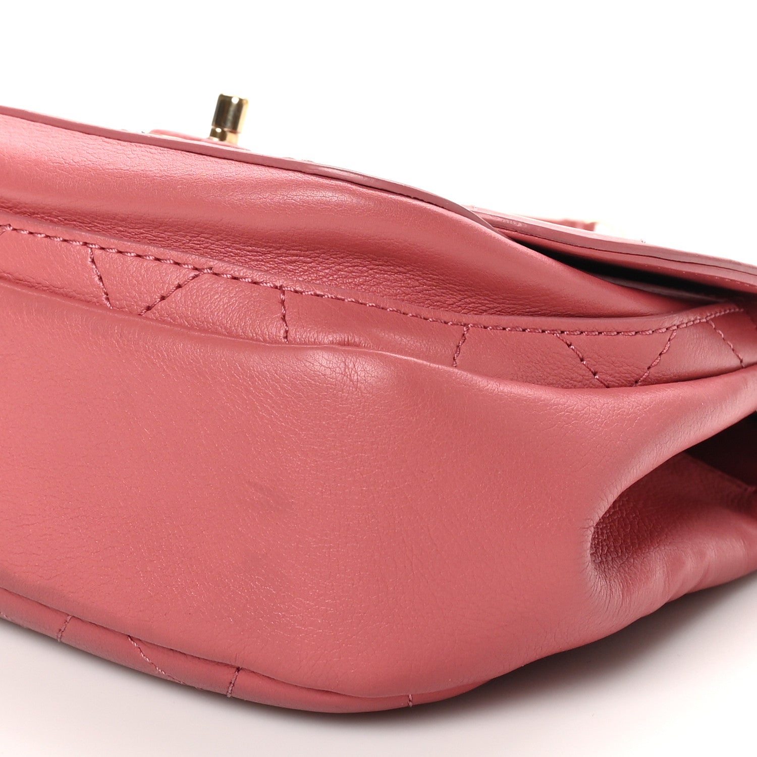 Chanel Calfskin Stitched Small Flap Bag Pink 10 of 10