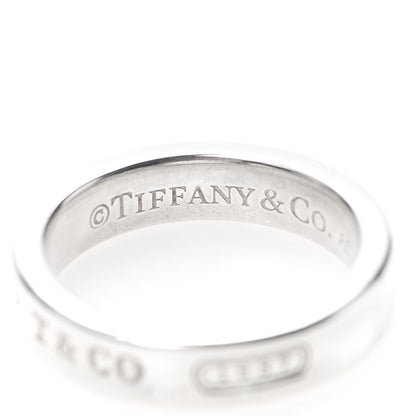 Tiffany Sterling Silver Narrow 1837 Band Ring 46 3.75 4 of 6