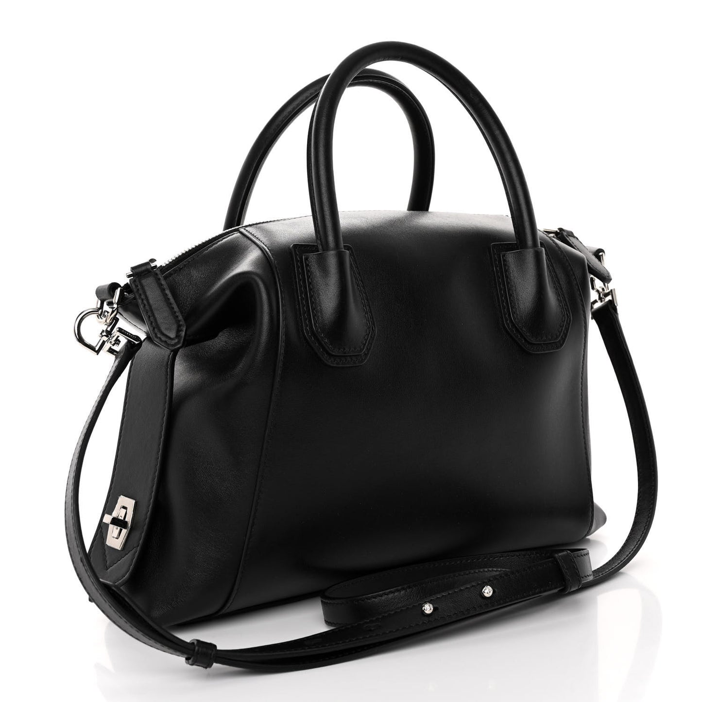 Smooth Calfskin Small Soft Antigona Black