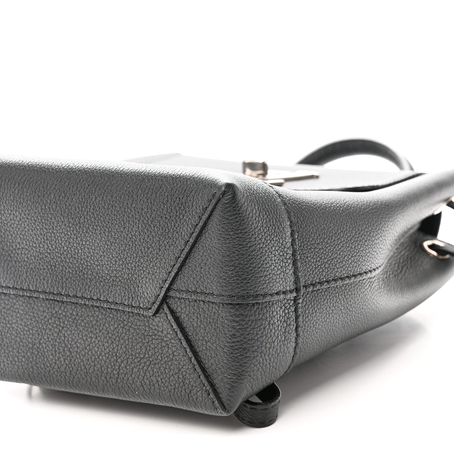 Calfskin Lockme Mini Backpack Black