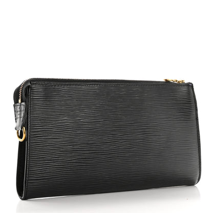 Louis Vuitton Epi Pochette Accessories 24 Black 3 of 10