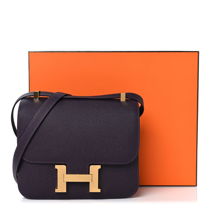 Hermes Epsom Constance 24 Raisin 11 of 11