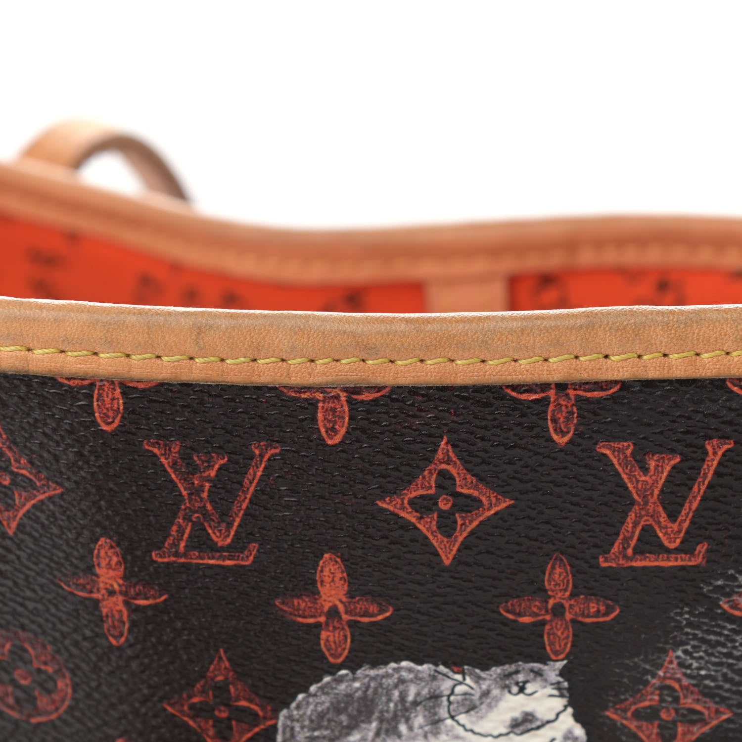 Louis Vuitton Catogram Neverfull MM Marron 15 of 16