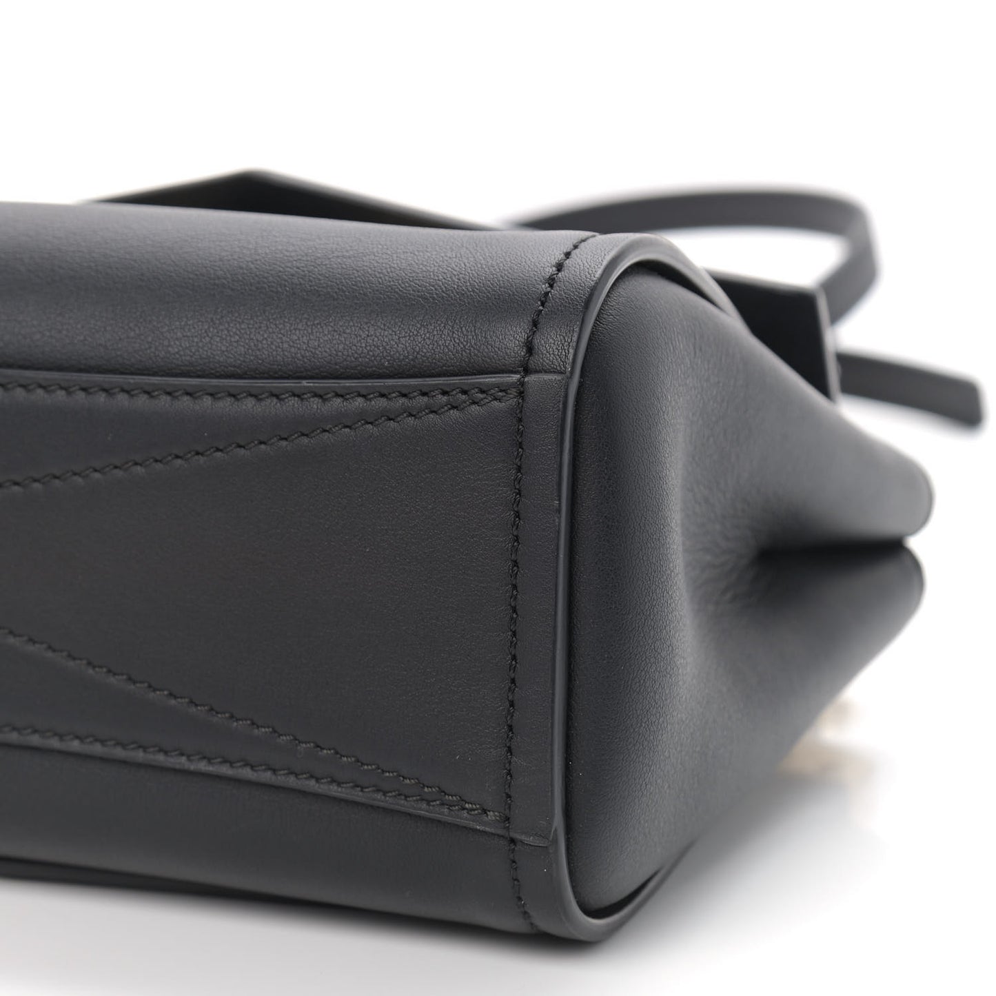 Calfskin Mini Mystic Shoulder Bag Black