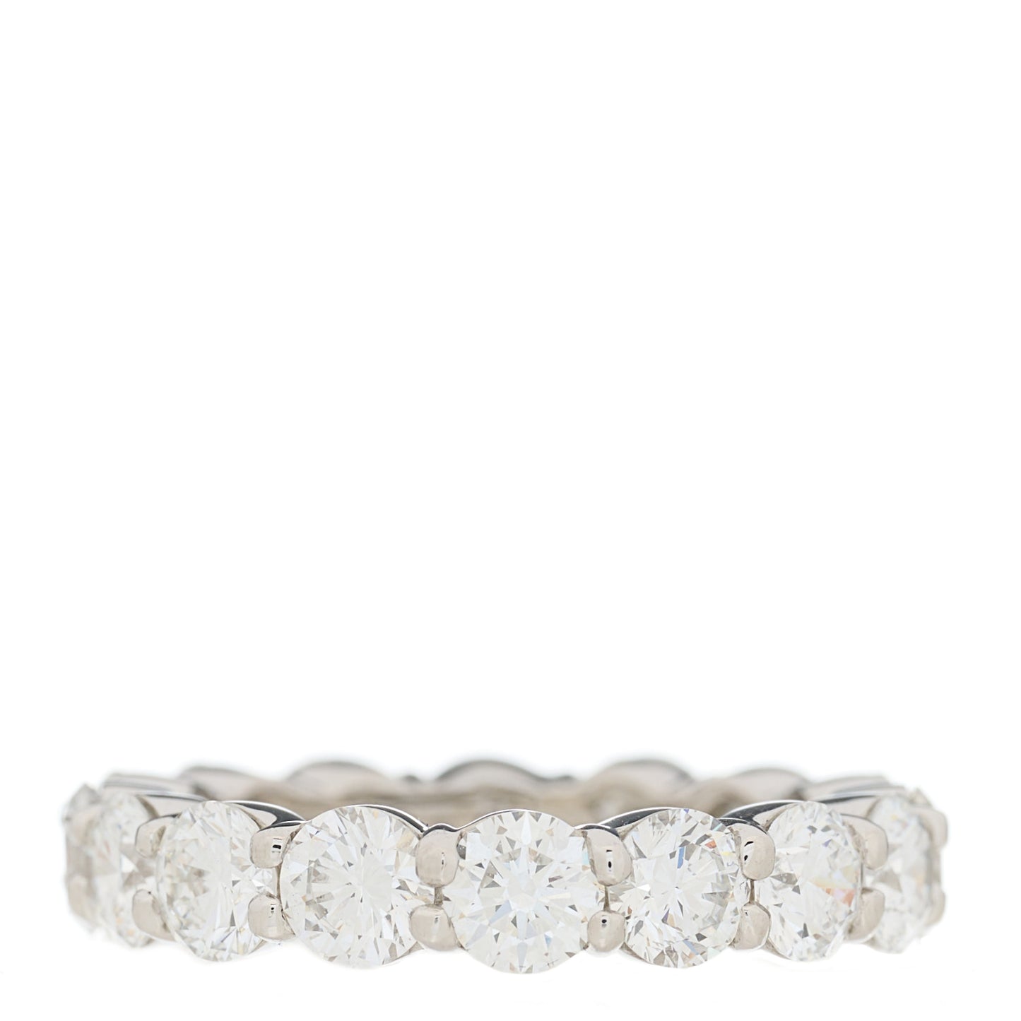 Platinum Diamond 3.60ct Eternity Band Ring 49 5