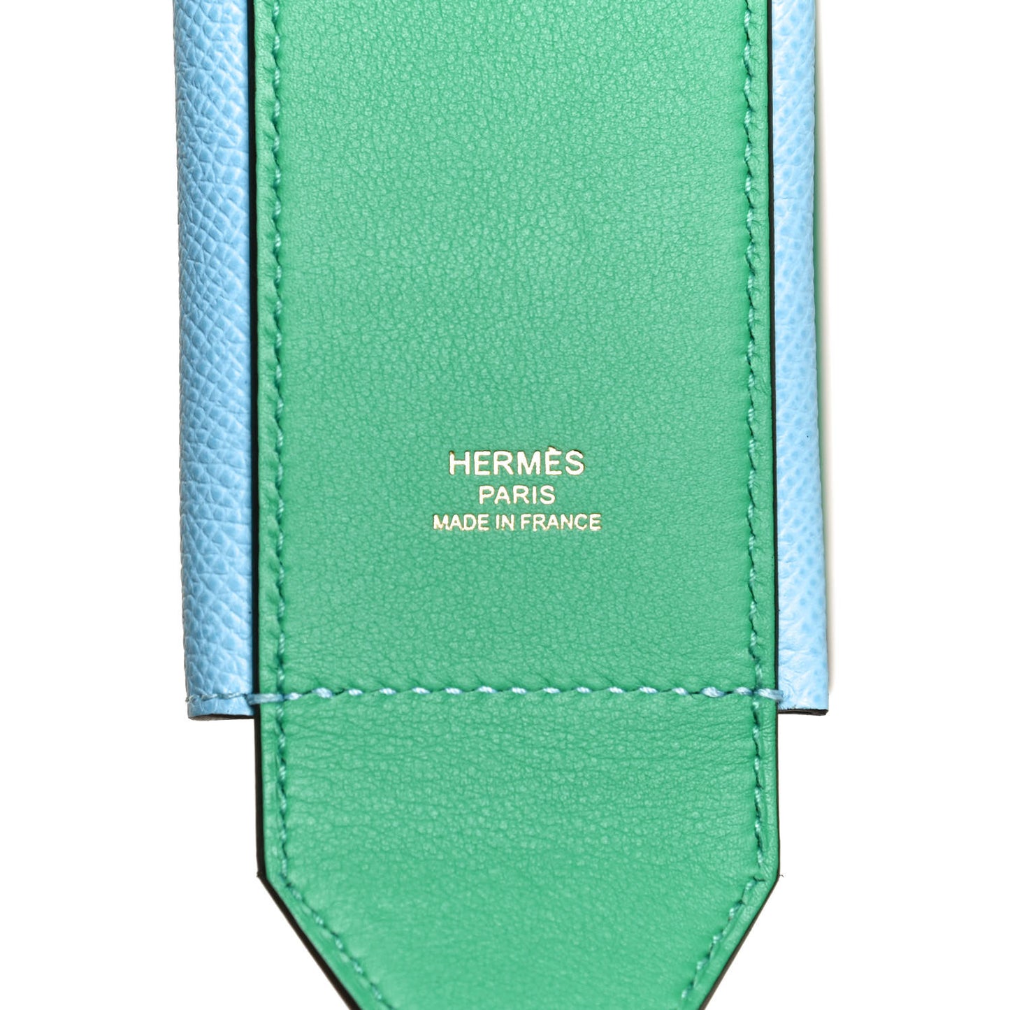 Swift Epsom Pocket Kelly Shoulder Strap Vert Vertigo Celeste