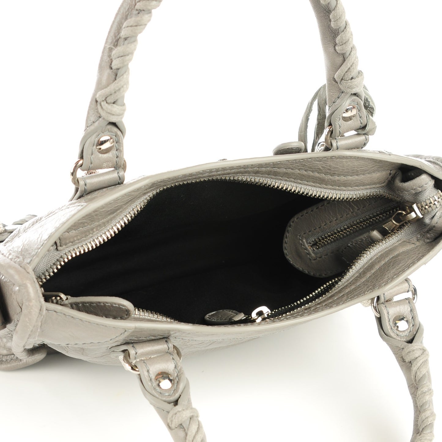 Agneau Giant 12 Silver Hardware Mini City Gris Pyrite